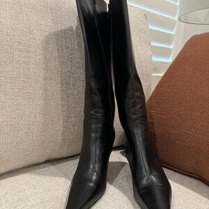NEW in box Stuart Weitzman Nicky Black calf leather boots Size 5